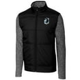thumbnail image 2 of Men's Cutter & Buck  Black Minnesota United FC Stealth Hybrid Quilted Full-Zip Windbreaker Jacket, 2 of 3