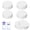 6PCS White, variant on 6 PCS Travel Bottle Caps Compatible with Lansinoh Bottles, Bottle Lids Replacement with Sealing Ring Compatible with MAM Wide-Mouth Bottles, Leak-Proof and Non-Slip Caps for Pigeon Bottles
