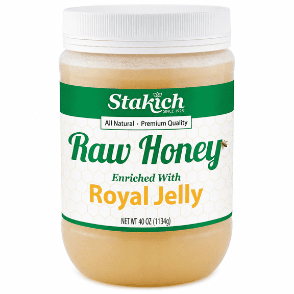 Stakich Royal Jelly Enriched 2.5 Lb Raw Honey