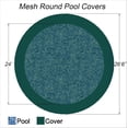 thumbnail image 3 of 24' Loop-Loc II Super Mesh Green Round In-Ground Pool Safety Cover, 3 of 4