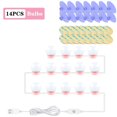 thumbnail image 1 of LED Makeup Mirror Light Bulb Hollywood Lamps 2/6/10/14 Bulbs 12V Stepless Dimmable Touch Control DIY Lighting For Dressing Table ,Widely Use, 1 of 7