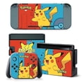 thumbnail image 2 of Pegatinas de la serie Pokemon Nintendo NS Switch, película protectora para máquina de juego, Pikachu, Gengar, Snorlax, Pokeball, mango de cuerpo completo qym unisex, 2 of 2