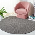 thumbnail image 2 of SAFAVIEH Soho Emerson Solid Area Rug, Charcoal, 6' x 6' Round, 2 of 10