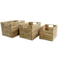 thumbnail image 1 of vidaXL Storage Basket Set 3 Pieces Water Hyacinth, 1 of 4