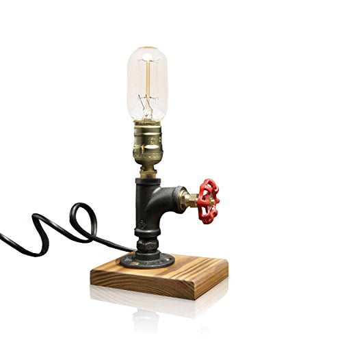 Vintage Desk Lamp Dimmable Retro, Milas Industrial Pipe Table Lamp