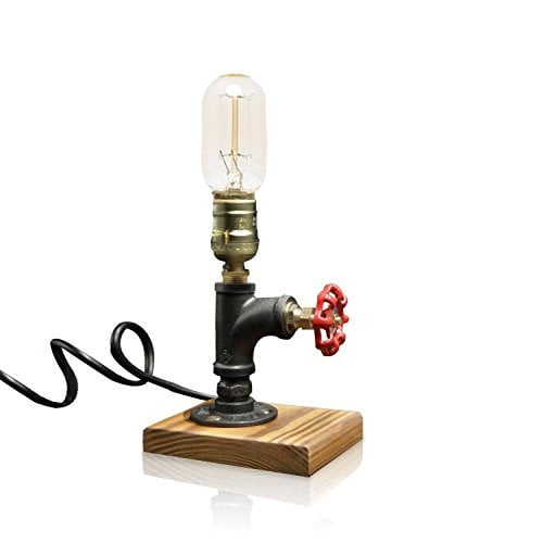 Vintage Desk Lamp Dimmable Retro Industrial Light Iron Pipe Table Com Vintage Desk Lamp Dimmable Retro, Milas Industrial Pipe Table Lamp