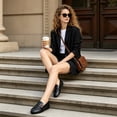thumbnail image 2 of Ecetana Women's Loafer Flats Leather Slip-On Dress Shoes Work Business Casual Shoes, 2 of 7