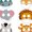 Style A Set, variant on REGALWOVEN 6-Pack Cartoon Animal Mask, Paper Masquerade Masks for Birthday Party Supplies, Cute Safari Jungle Style A Set 7.6" x 5.8"