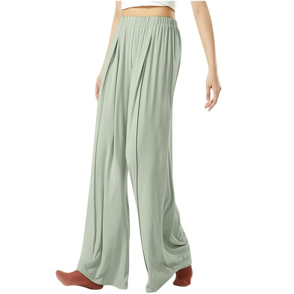 yievot Women's Pajama Pants Stretch Wide Leg Pajama Bottoms Casual Loose Lounge Pants