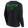 thumbnail image 3 of Unisex Fanatics Black Austin FC Super Soft Pullover Crew Sweatshirt, 3 of 3