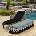 thumbnail image 6 of ARDEN Outdoor Chaise Lounge Cushion 72 x 21, Black Leala, 6 of 12