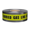 SWANSON DETY31005 3in X 1000ft 5MIL Detectable Tape Caution Buried Gas Line Below Yellow/Black Print