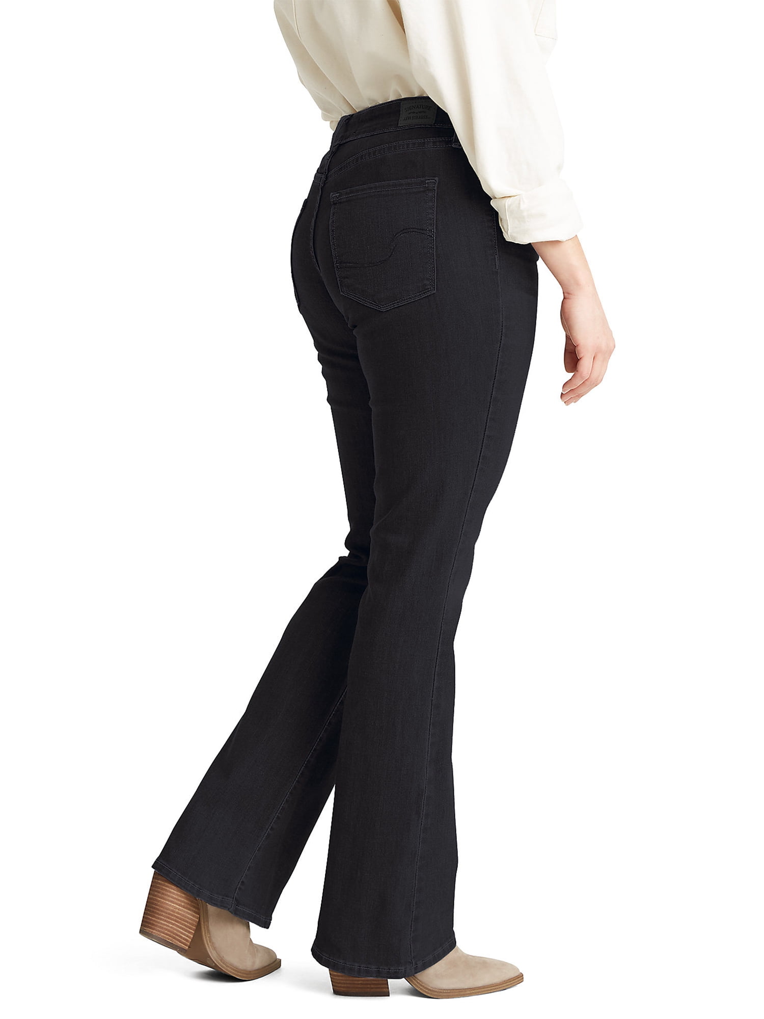 Signature by Levi Strauss u0026 Co. Women's Shaping Mid Rise Bootcut Jeans -  Walmart.com