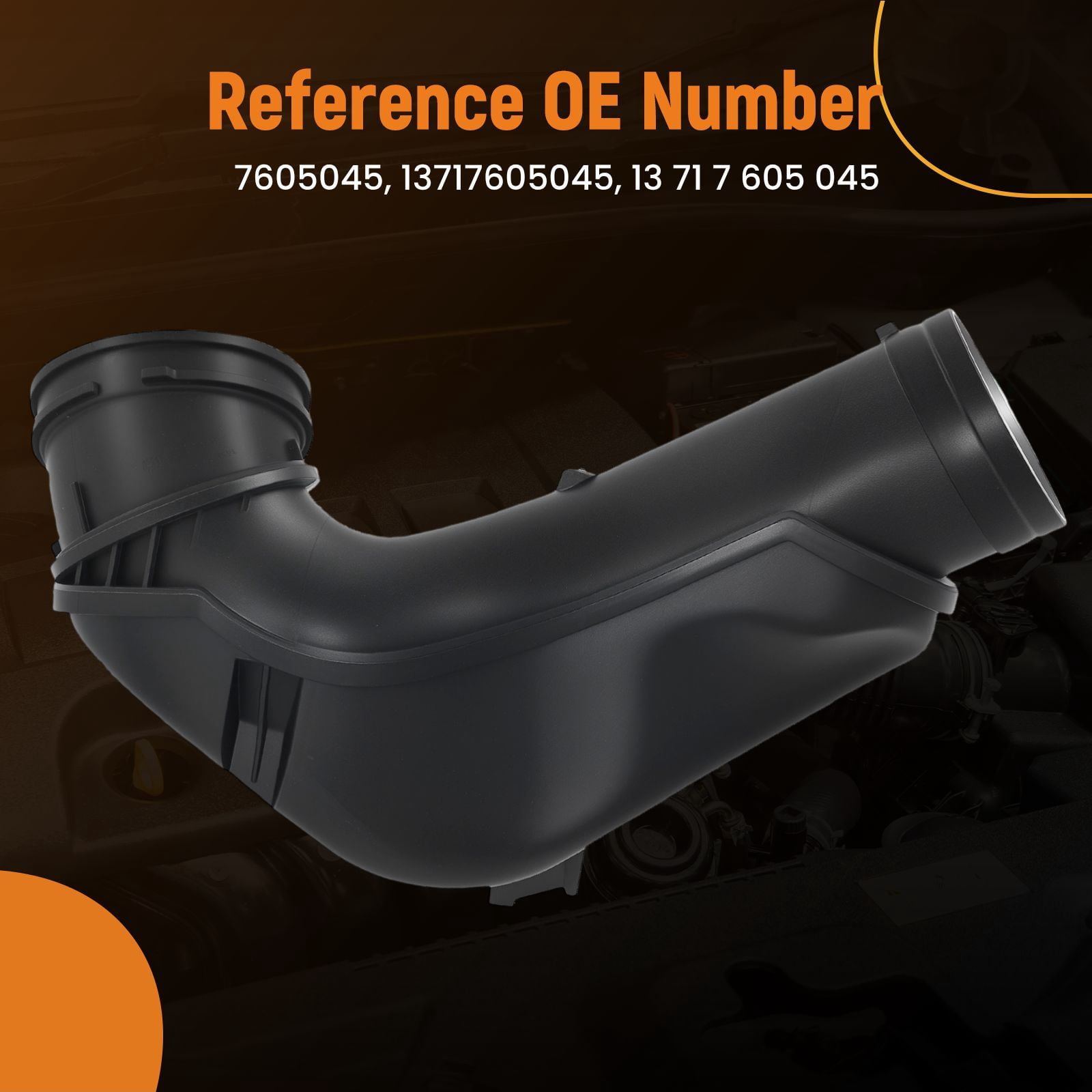 maXpeedingrods Air Intake Hose for BMW 1 (F20) 125 i 2012-2017, for BMW 1 (F21) 125 i Hatchback 2013-2019, for BMW 2 Convertible (F23) 220 i 2014-2021 Replaces 7605045, 13717605045