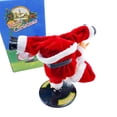thumbnail image 2 of Baile eléctrico Muñeco de Papá Noel Decoración navideña Soporte de mano de Navidad Rotación Juguetes de Papá Noel Adorno para, 2 of 8