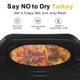 thumbnail image 4 of Horno asador eléctrico 26QT, asador de pavo eléctrico con tapa de visualización y autoadhesiva, horno asador de pavo de acero inoxidable, ROJO, 4 of 5