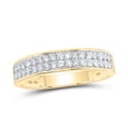 thumbnail image 2 of 14K Yellow Gold His Hers Round Dia. Cluster Matching Wedding Set 1-3/4ctw, Women's Size: 5-10, Mens Size: 7-13, 2 of 3