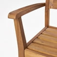 thumbnail image 5 of Noble House Balfour Acacia Wood 9-Piece Patio Dining Set in Teak/Black, 5 of 7