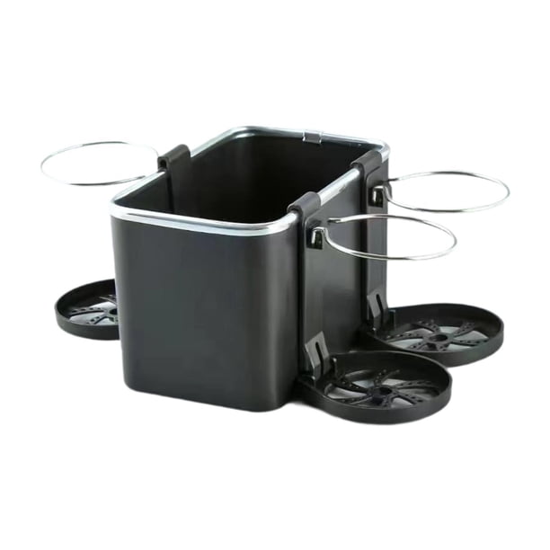 Caja de almacenamiento para reposabrazos de coche, multiusos, para accesorios interiores de coche, porta pañuelos Negro