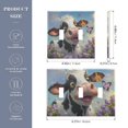 thumbnail image 3 of 2 Gang Light Switch Cover Plate Cute Cow with Butterfly Wall Plate Decorate Electrical Outlet Cover Plates 4.56”x4.48”, 3 of 8