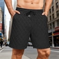 thumbnail image 2 of Men's Shorts Plus Size Solid Color Elastic Waist Beach Shorts with Pockets Men Casual Outdoor Sport Short Pants, 2 of 9