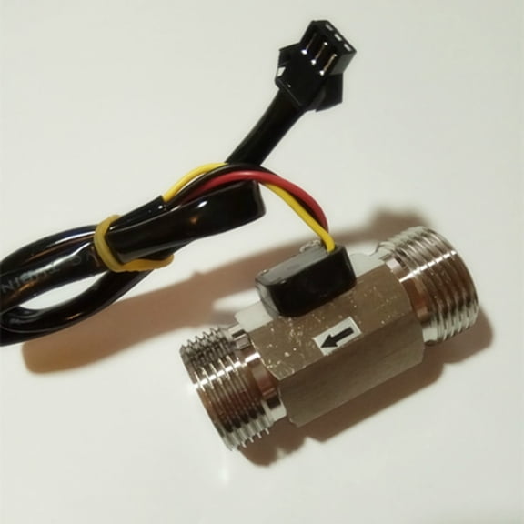 DN20 Water flow sensor meter counter indicator Turbine Hall flowmeter with temperature probe G3/4" Stainless steel 304