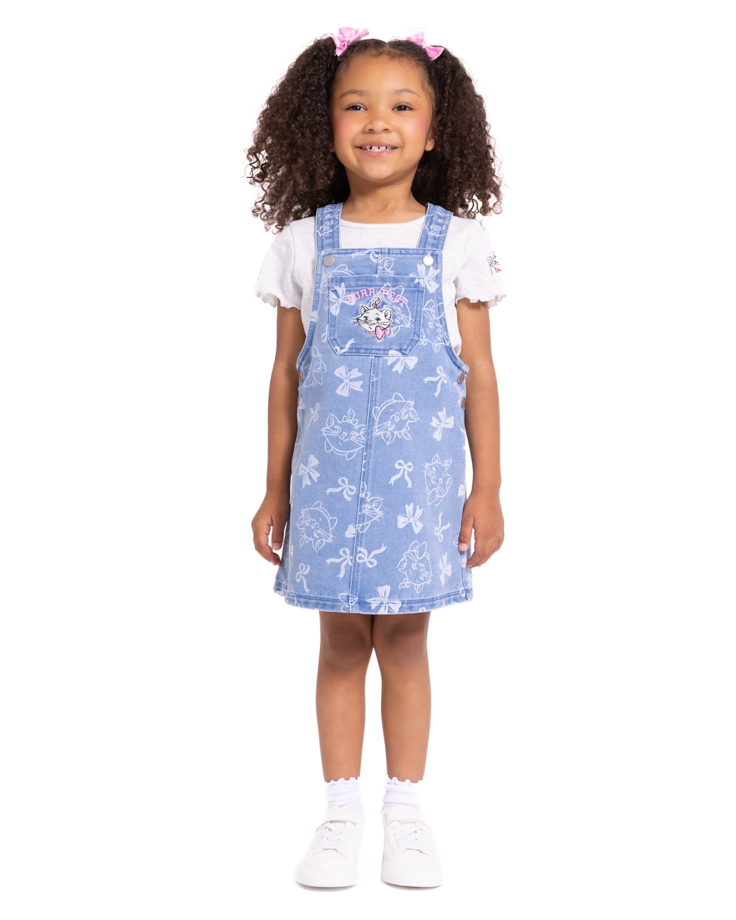 Disney Marie Toddler Girls Short Sleeve Tee and Cotton Skirtall Set, 2 Piece, Sizes 12M-5T