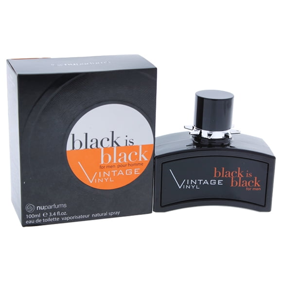 Black is Black Vintage Vinyl de Nuparfums for Men - 3.4 oz EDT Spray Nuparfums Nuparfums