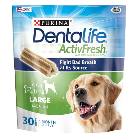 UPC: 0017800183871 | Purina DentaLife ActivFresh Dog Dental Treats for Large Dogs Honey Dental Chews 30 Ct (2 Pack)