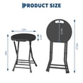thumbnail image 2 of Wisykoke Folding Stool, Backless 18" Stool, Portable Bar Stool with Handle, Anti-Slip Feet, 600 lbs Capacity, for Bar Kitchen Home Indoor and Outdoor Use, 2 of 8