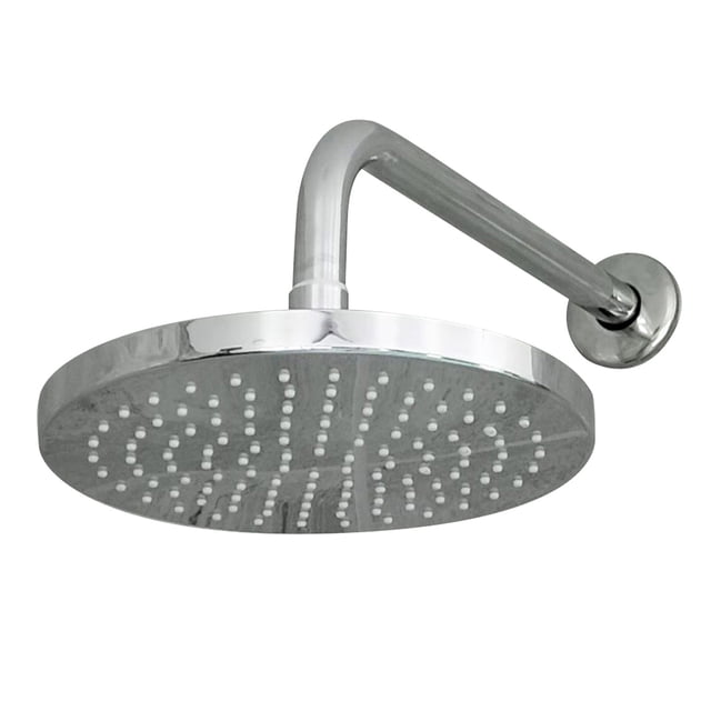 Regadera Redonda/ Plato Acabado Cromo 20cms diámetro Incluye brazo con chapetón 40 cms