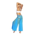 thumbnail image 2 of Women's Boho Printed Palazzo Side Split Wide Leg Workout Pants, 2 of 2