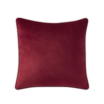 Holiday Time 18" x 18" Red Velvet Decorative Pillow