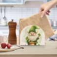 thumbnail image 6 of Leaves St-patrick's Day Gnome Napkin Holder for Table Clear Napkin Stand Paper Holder Acrylic Organizer Dispenser Napkins for Dinner Kitchen Restaurant Room, 6 of 8