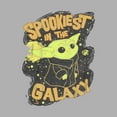 thumbnail image 2 of Boy's Star Wars: The Mandalorian Halloween Grogu Spookiest in Galaxy  Graphic Tee Athletic Heather Medium, 2 of 5