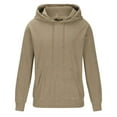 thumbnail image 4 of CYiJun Mens Hoodies Soft Corduroy Drawstring Hooded Sweatshirts Casual Breathable Long Sleeve Pullover,Size 2XL, 4 of 6