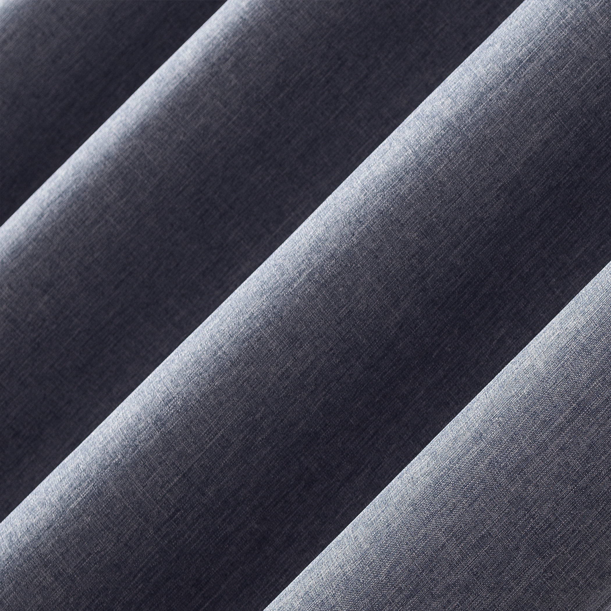 Sun Zero Tyrell Tonal Texture Draft Shield Fleece Insulated 100% Blackout Grommet Curtain Panel In Navy Blue, 50"X63", Navy Blue