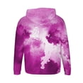 thumbnail image 4 of Tie-Dye Hoodies Sweatshirts for Men Big & Tall Pullover M-4X Plus Size Long Sleeve Hoodie Tops Casual Basic Loose Comfort Sweatshirt with Front Pocket, 4 of 5