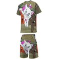 thumbnail image 3 of The Aristocats Boys Girls Short Sleeve Mesh T-Shirt And Shorts Outfit Set Summer Clothes Set for Kids, 3 of 8