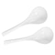 thumbnail image 4 of ColoMX 1 juego de 2 cucharas de sopa grandes de cerámica, cucharas de porcelana, vajilla de cerámica (blanco), 4 of 7