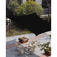 thumbnail image 3 of Sun Shade Sail 8'x10' Solid Color Rectangle Sun Shade Sails Canopy Waterproof Ash Black Outdoor Sunshades Sand UV Block Cover Shades Cloth for Patio Backyard Garden Deck Porch Lawn, 3 of 9