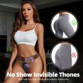 thumbnail image 5 of Fotbe Vintage Floral Tanga Sin Costuras para Mujer con Estampado – Panties Invisibles, Transpirables y Cómodos para Uso Diario-XX-Large, 5 of 5