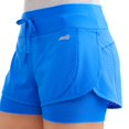 Women's Active Perforated Running Shorts With BuiltIn Compression