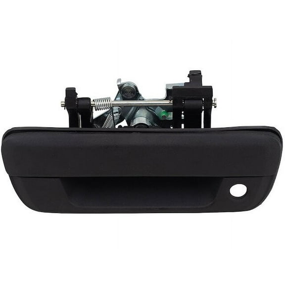 Tailgate Handle - with Keyhole - Textured Black - Compatible with 2004 - 2012 GMC Canyon 2005 2006 2007 2008 2009 2010 2011