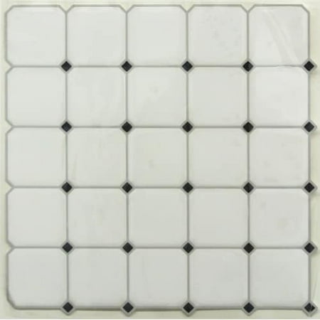 4pk Sticktiles Black/White - RoomMates