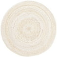 thumbnail image 4 of SAFAVIEH Braided Calvin Transitional Cotton Reversible Area Rug, Beige, 3' x 3' Round, 4 of 5
