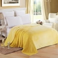 thumbnail image 7 of Howarmer Yellow Fuzzy Bed Blanket, Throw Size Soft Flannel Fleece Blankets, All Season Lightweight Warm Bed Throws, 50 x 60 Inch, 7 of 7