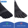 thumbnail image 6 of KWUKOTY 4 Pairs COOLMAX CORE Lightweight Sport Toe Running Quarter Socks, 6 of 6
