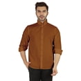 thumbnail image 1 of Bestman Formal Front Button Placket Solid Shirts For Mens Long Sleeve Regular Fit Shirt, 1 of 7