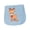 AE-Light Blue, variant on Inktastic Cute Christmas Reindeer with Christmas Lights Baby Burp Cloth